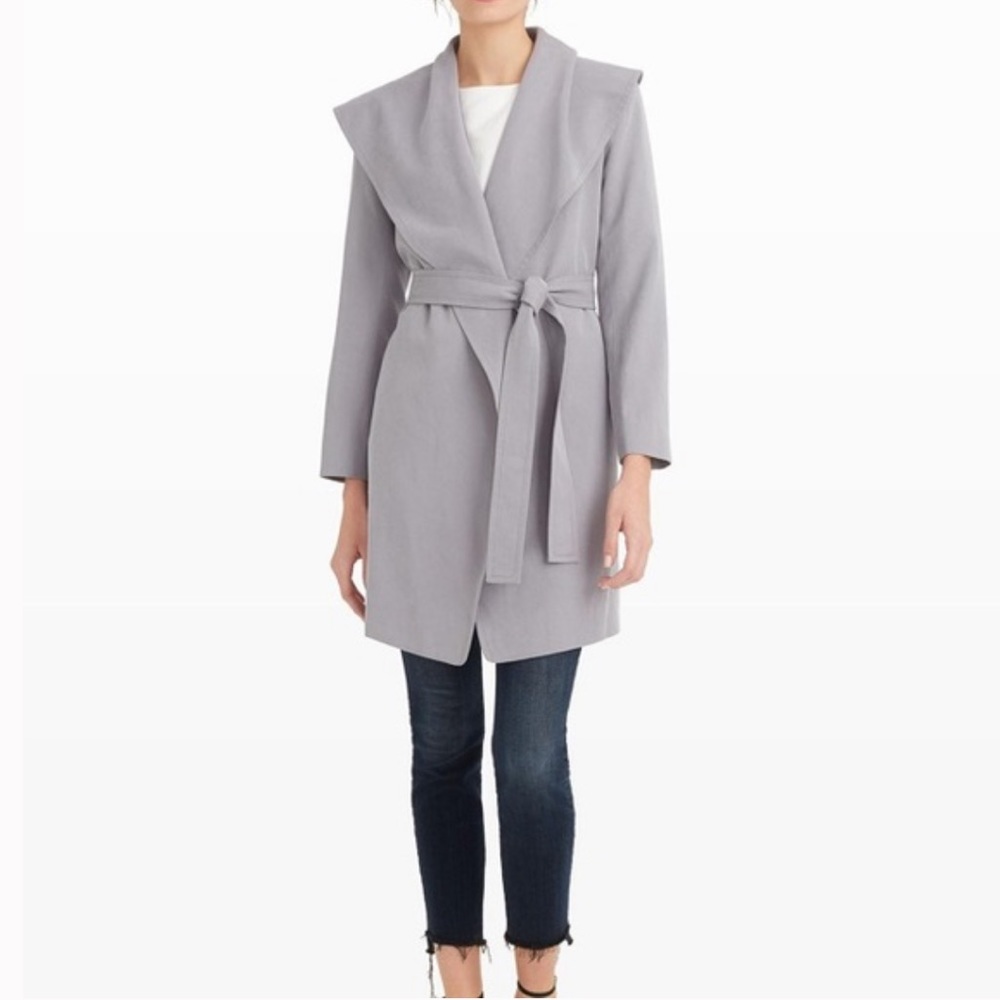 CLUB MONACO Hanne Wide Collar Trench Coat